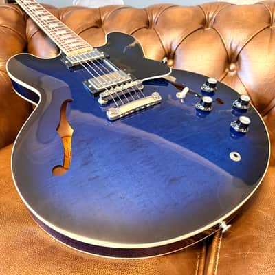 2024 Gibson ES-335 Figured – Deep Ocean Burst image 3