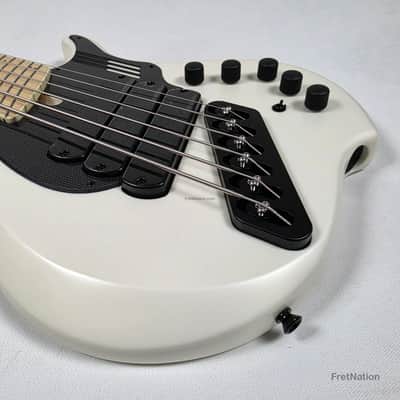 Dingwall NG3 6-String Matte Ducati White Pearl Bass w/ Bag 9.72lbs #19965B B-Stock image 9