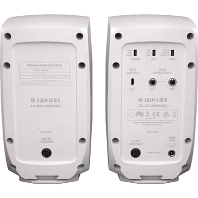 ADAM Audio D3V Desktop Monitors - White image 2