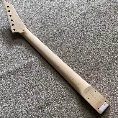 Reversed Headstock Maple Wood Electric Guitar Neck, 24 Frets Rosewood Fingerboard image 9