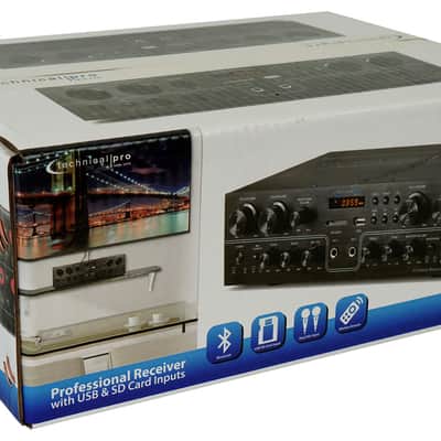 Technical Pro RX4CH Bluetooth Home Receiver Amp+(8) 5.25" White Ceiling Speakers image 18