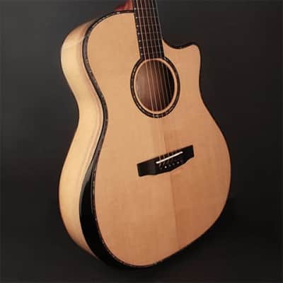 Cort GA-MY Bevel, Grand Auditorium Cutaway w/ Bevel Cut Arm Rest, Solid Sitka Spruce Top image 3