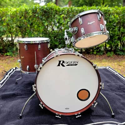 Rogers Cleveland 3-Piece Shell Pack in Satin Dark Mahogany, 22/13/16 image 16
