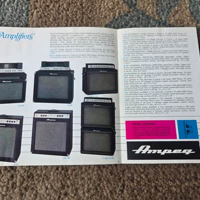 Vintage 1968 Ampeg Amplifiers and Musical Instruments Catalog! Rare, Original Case Candy, Paperwork! image 4