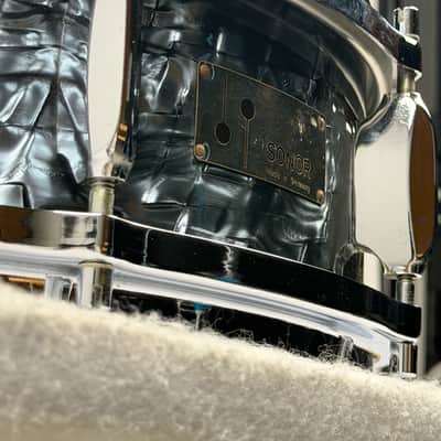 Sonor 20/12/13/16/5x14" 60's “New York” Drum Set Slate Pearl image 7