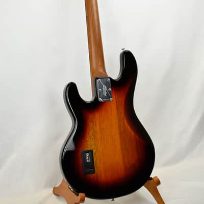Sterling by Music Man StingRay RAY34SM Spalted Maple Sunburst Active 3 Band EQ image 6