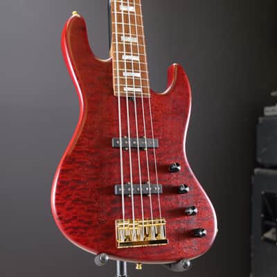 Sadowsky MetroLine 21-Fret Standard J/J Bass Limited Edition 2023 5-String Majestic Red Transparent Satin image 3