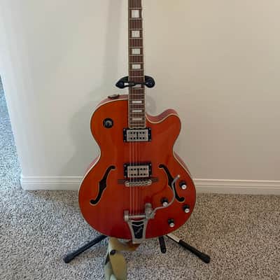 Epiphone Emperor Swingster Orange with Bigbsy image 1
