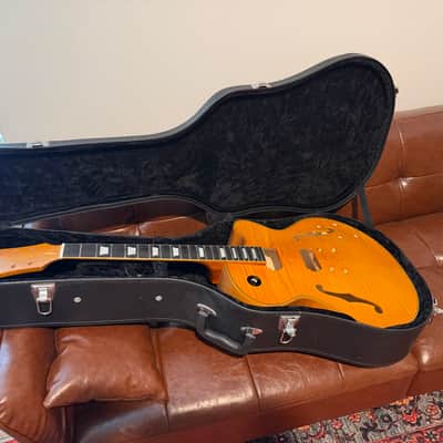 Custom built (Body only, no hardware or electronics) L9 hollow body/ Archtop guitar husk 2023 - Vintage amber image 9