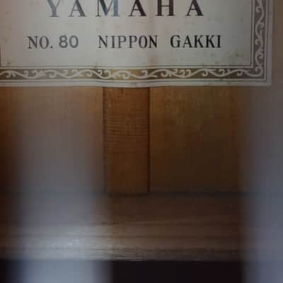 Yamaha No. 80 Nippon Gakki Classical Guitar image 10