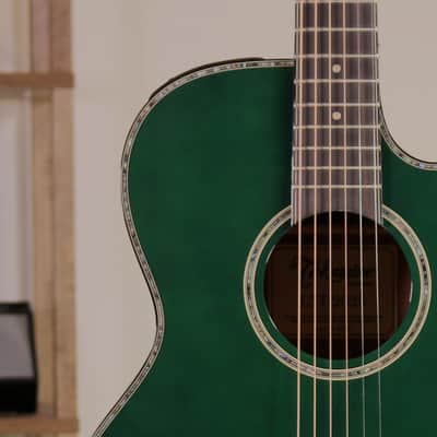 Takamine LTD2025 Limited Edition Acoustic Guitar - Ebony Fingerboard, Green image 3