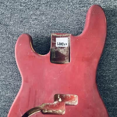 Red Left Hand 4 String Precision Bass Style Body image 2