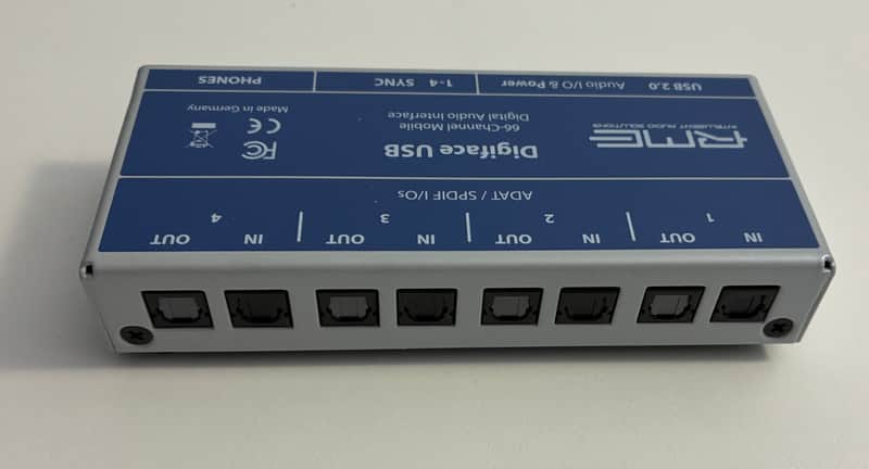 RME Digiface USB 66-Channel ADAT to USB Interface - Silver/Blue image 1