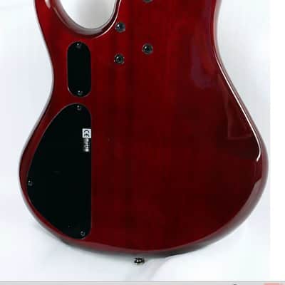 MTD Kingston KZ Electric Bass Guitar - Transparent Cherry Maple image 4