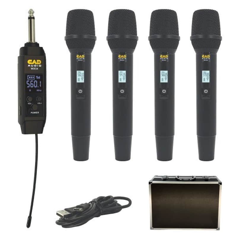 CAD Audiio WX54 Four-Channel Wireless Handheld Microphone System image 1