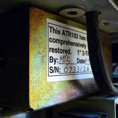Ampex ATR-102 1"  One Inch 2-Track Stereo Mastering Reel To Reel Recorder ATR Rebuilt/Mod image 23