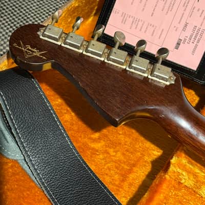 2021 Fender Custom Shop 1962 Jazzmaster Journeyman Relic CME - Solid Rosewood Neck - Lake Placid Blue image 9