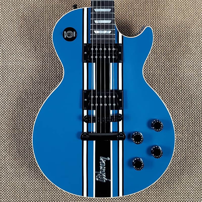 2001 Gibson Custom Shop Formula Les Paul Custom 1 of 1 Racing Stripe finish (83) image 1
