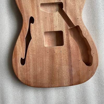 Unfinished Mahogany Wood Telecaster Tele Style Guitar Body image 1