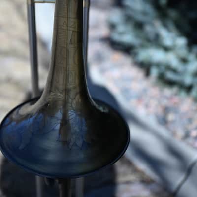 BAC Plaza Custom Trombone - Custom Engraving and Antique Lacquer image 5