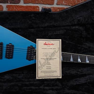 Jackson USA Custom Shop RR1 Rhoads Slab Top Blue Frost Nitro Relic Studio 2025 w/OHSC image 15