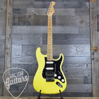 Mint Fender Limited Edition American Ultra II Stratocaster HSS - Graffiti Yellow with Hardshell Case image 3