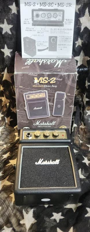 Marshall Micro Stack MS-2 1-Watt 1x2" Battery-Powered Guitar Combo 2012 - Present - Black image 1