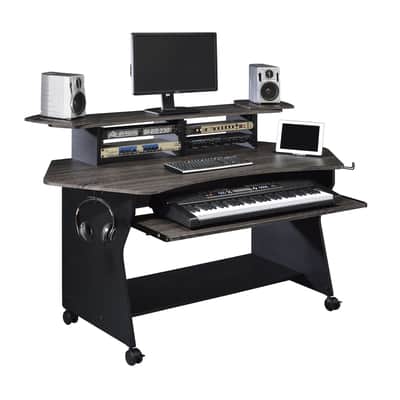 Musiea IM100 Series Music Recording Studio Desk Workstation with 2 x 4U Rack image 1