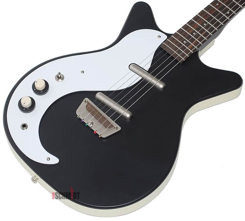 Danelectro 59 NOS+ Electric Guitar Black D59M-PLUS Left Handed Black Lefty image 1