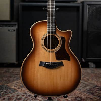 Taylor 414ce Studio Grand Auditorium Acoustic/Electric Guitar - Shaded Edgeburst with Gig Bag image 3