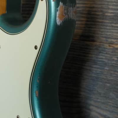Used Fender Custom Shop 1963 Stratocaster Heavy Relic - Sherwood Metallic w/OHSC image 3