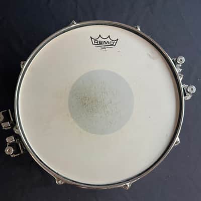 1992 Yamaha Dave Weckl Signature Maple Snare Drum 14" x 5.5" (Model MSD14DW) Transparent Black/Wood Tone image 3