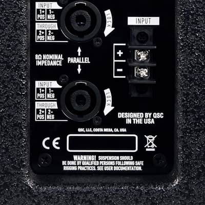 QSC E112BK 12" 400 Watt 2-Way Full Range Passive Loudspeaker image 7
