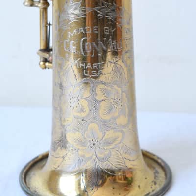 Conn New Wonder I Soprano Sax 1923 - Original Gold Plate-Overhauled-Free USA Ship image 6