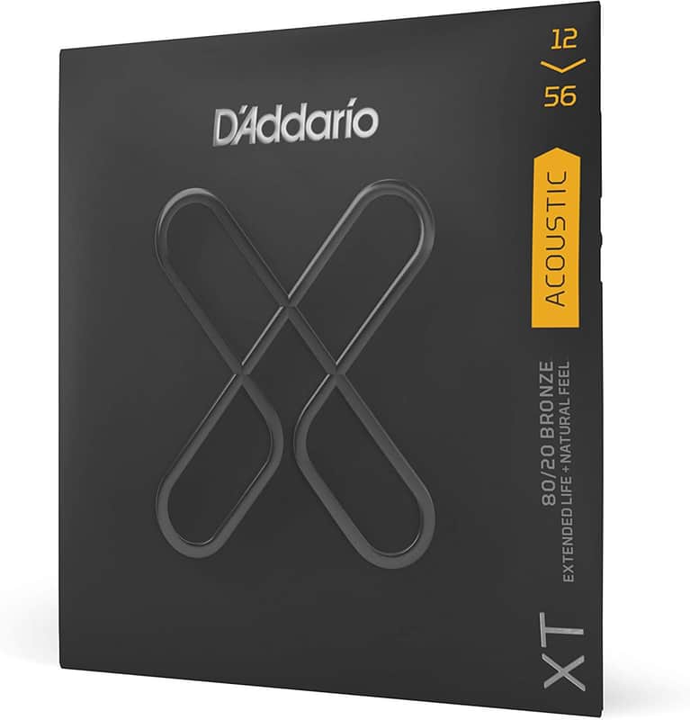 D'addario XTABR1256 2-56 Light Top/Medium Bottom, XT 80/20 Bronze Coated Acoustic image 1