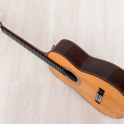 1987 Hiroumi Yamaguchi Model A Vintage Classical Guitar, Cedar + Rosewood, 1A-Style w/ Case image 14