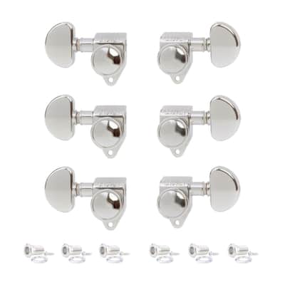 Grover 502C Roto-Grip Locking Tuners 3 + 3 Tuners - Chrome image 2
