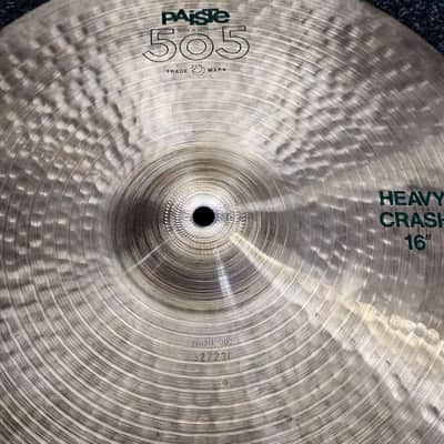 Crash Cymbal 16" Paiste Vintage 505 Heavy Green Label 1981 USED! RKHCV120626 image 3
