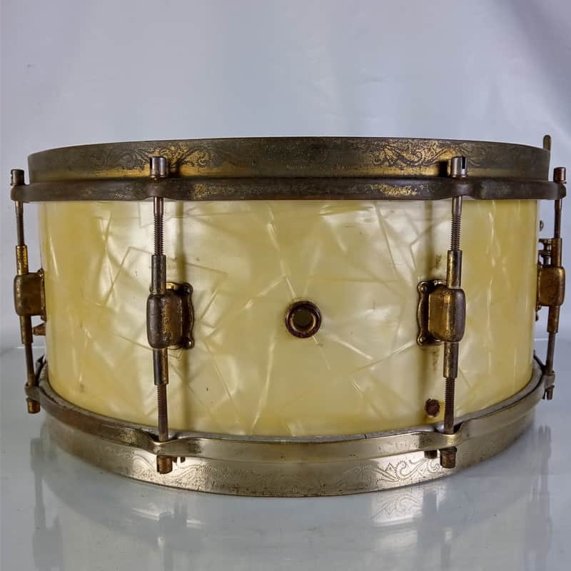Leedy 6x14" Professional Snare Drum WMP '26-28 Speedway/Nobby Gold/Engraved/1ply image 1