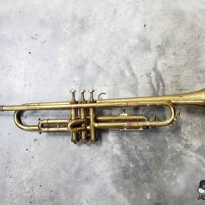 Conn / Musicraft "Stencil Horn" Bb Trumpet (1920s Lacquered Brass) image 14