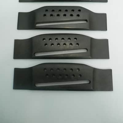 Generic Acoustic 12-string guitar bridge Lot of 4 Slotted bridges new old stock image 2