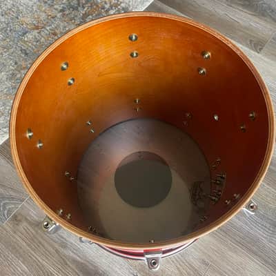 Yamaha 8000 Turbo Tour - 14x14 tom (Model TT814T)- Red Wood (RW) - tour custom image 9