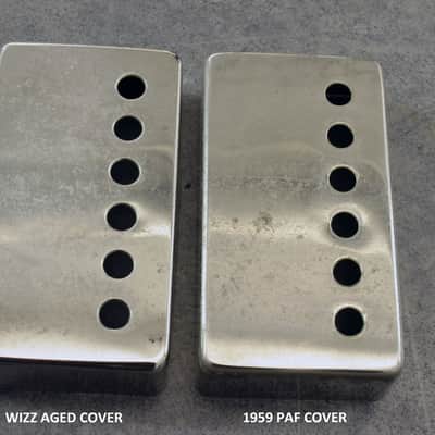Wizz Pickups Premium Clone PAF Aged Nickel Covers image 11