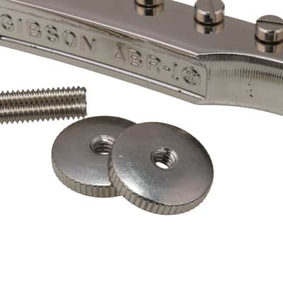 Gibson Vintage Shaped Winged Low Profile Nonwire ABR-1 Nickel plated image 3