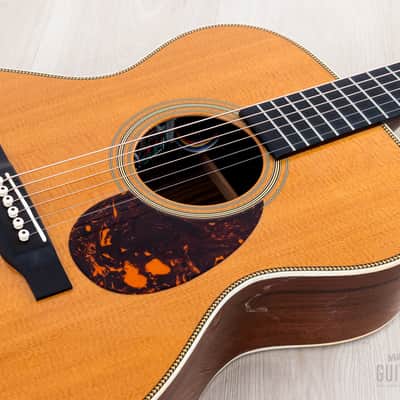 2012 Martin OM-28E Retro Acoustic Electric Guitar w/ Fishman F1 Aura+, Case image 7