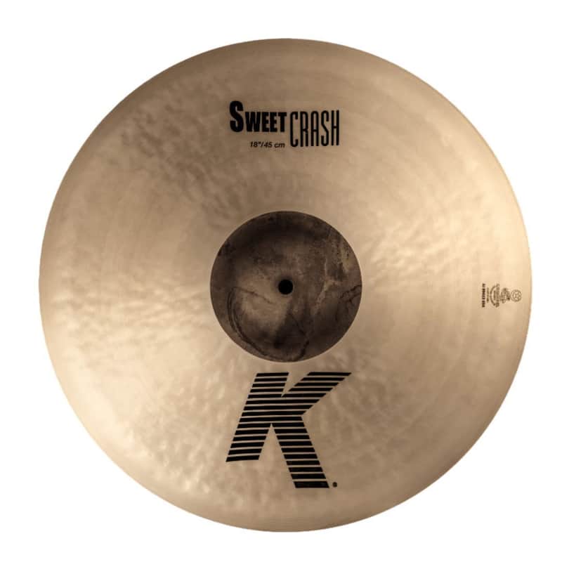 Zildjian K Sweet Crash Cymbal with 18-Inch Diameter, Extra Thin Weight, Unlathed Bell, and K-Style Hammering Technique image 1