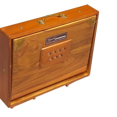 2 Octave Shruti Box Handmade Teak Wood Drone Instrument 440Hz With Gig Bag image 12