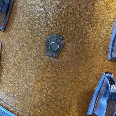 Ludwig No. 944 Classic 9x13" Rack Tom with Keystone Badge 1960 - 1968 - Gold Sparkle image 5