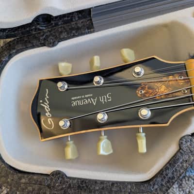 CUSTOM DUAL SOURCE! - Godin 5th Avenue Kingpin 2010s w/ Blender Pedal image 13
