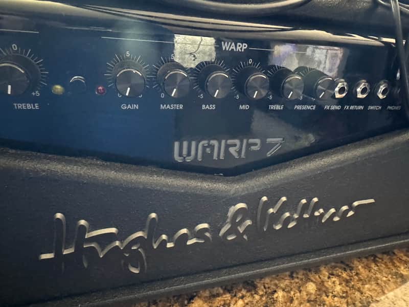 Hughes & Kettner Warp 7 2-Channel 100-Watt Solid State Guitar Amp Head 2002 - 2005 - Black image 1